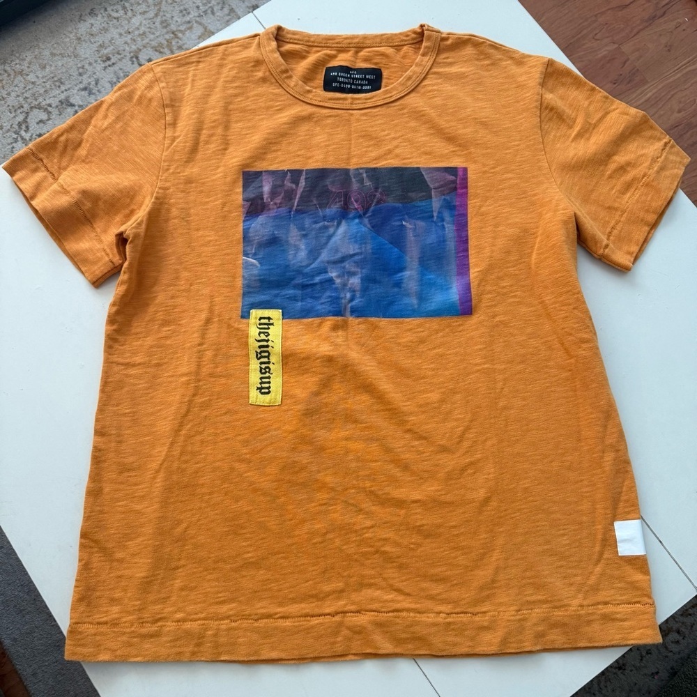 GFC Toronto 498 Queen St West "TheGigIsUp" Graphic T-Shirt XL Orange Streetwear - Picture 2 of 4
